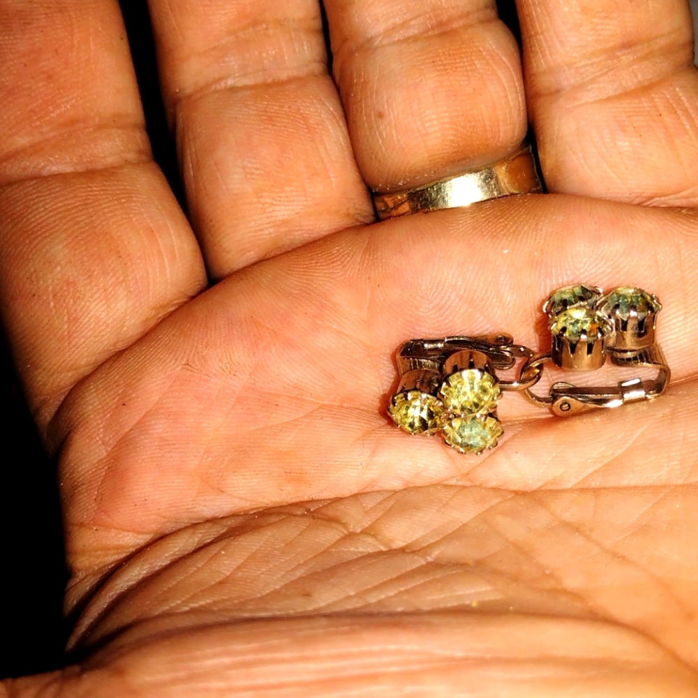 Vintage citrine earrings
